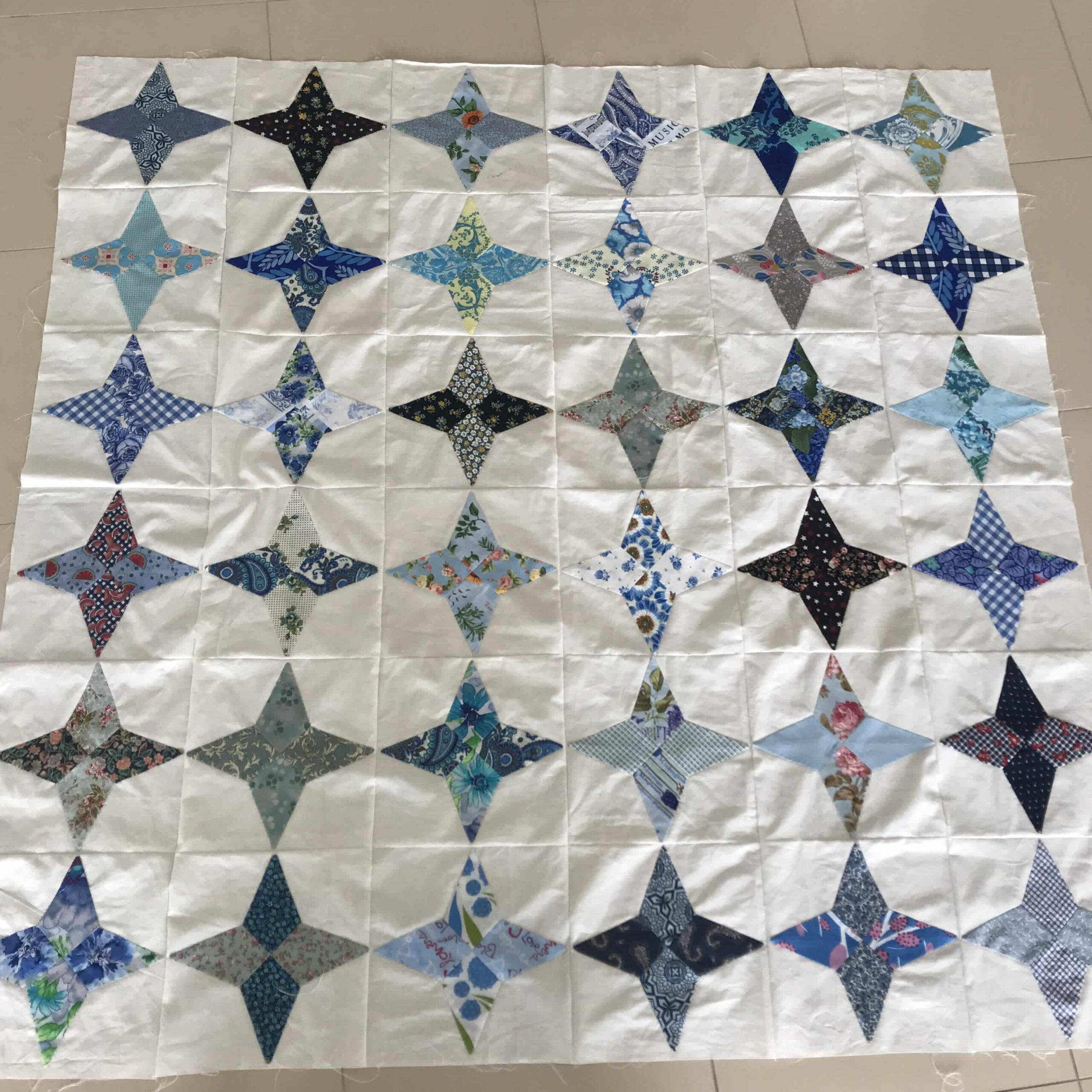 Periwinkle Blues Quilt | Susies-Scraps within Free Periwinkle Quilt Template