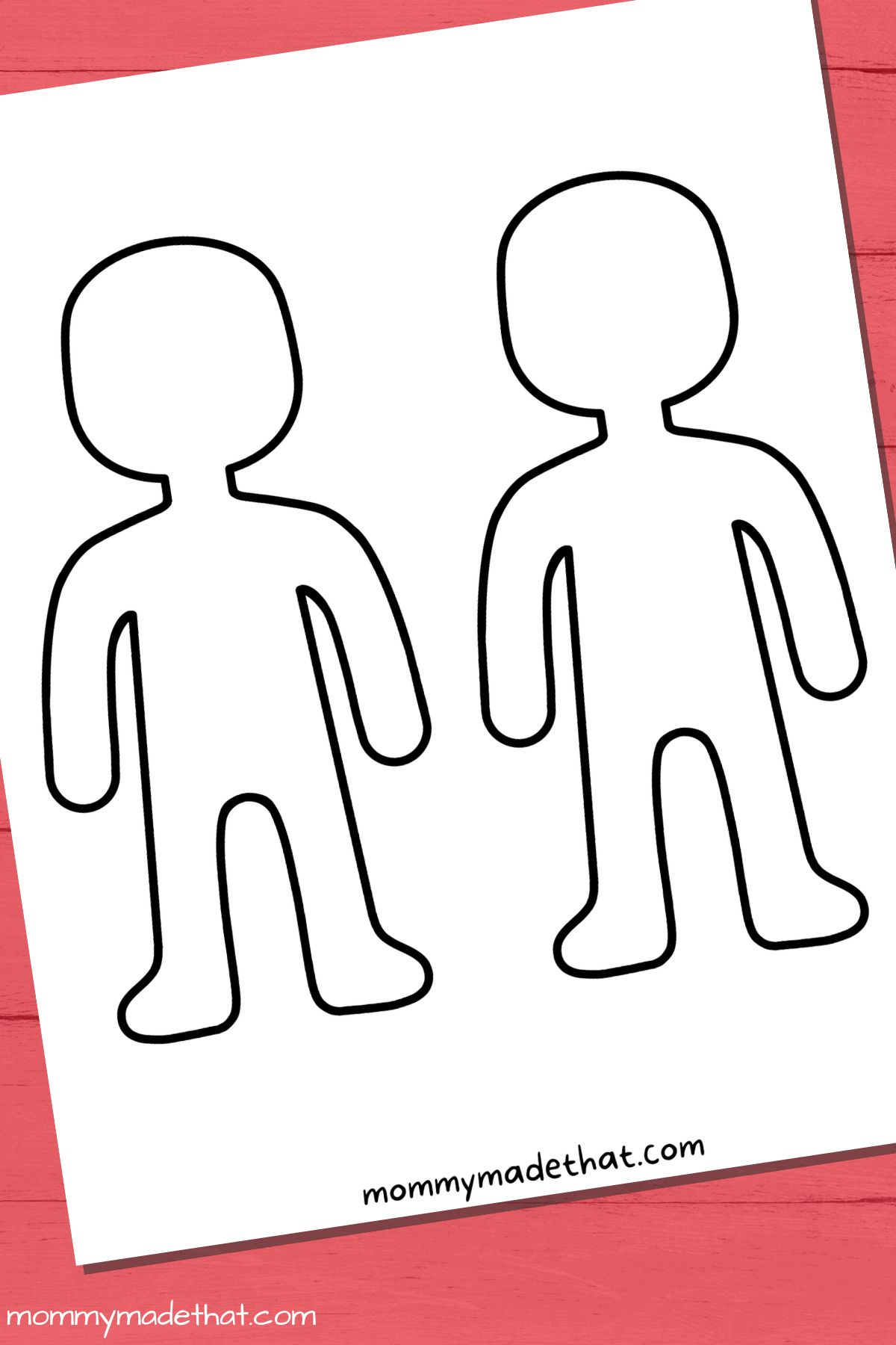 Person Outline And Templates (Lots Of Free Printables!) regarding People Cutouts Stencil Printable