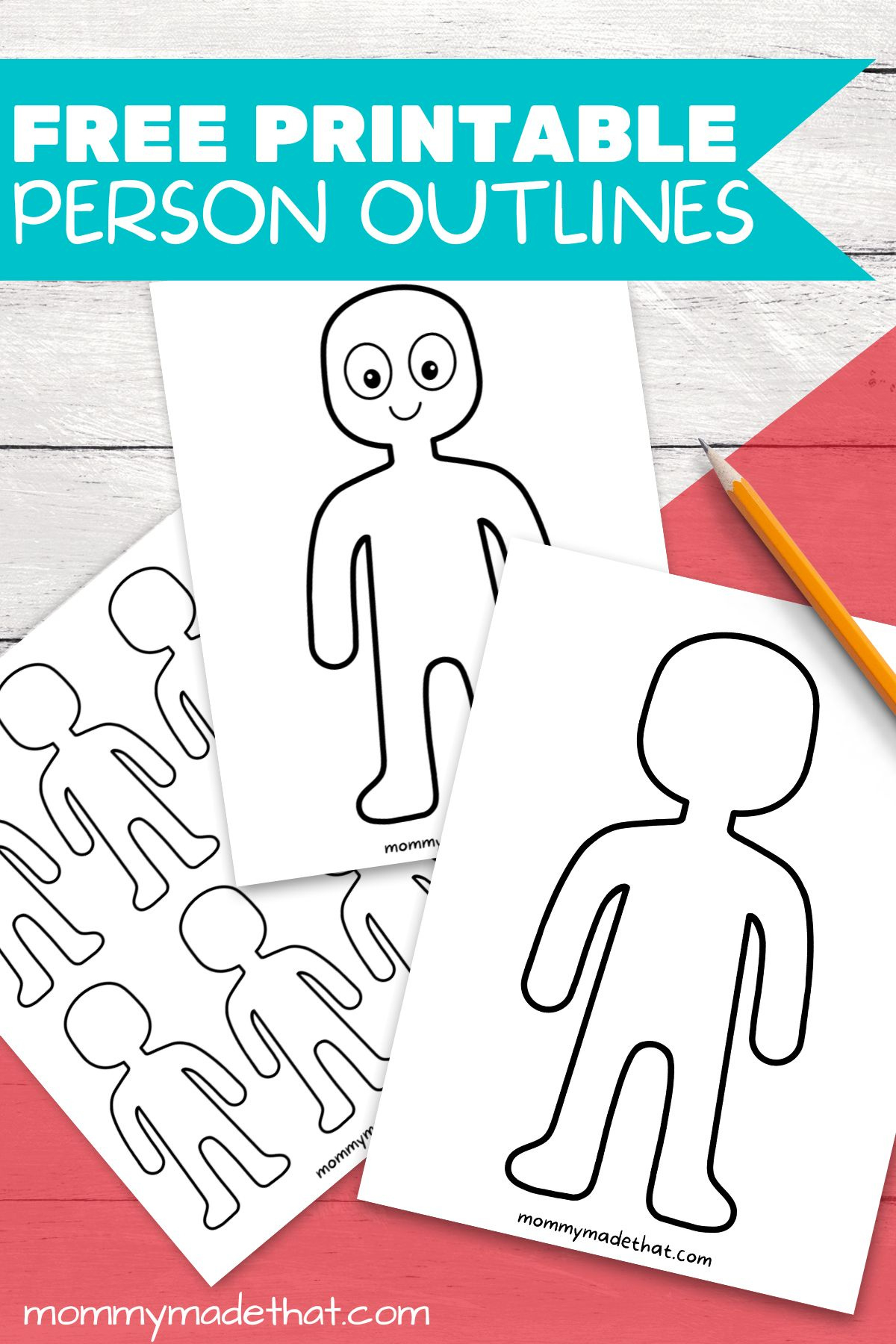 Person Outline And Templates (Lots Of Free Printables!) with regard to People Cutouts Stencil Printable