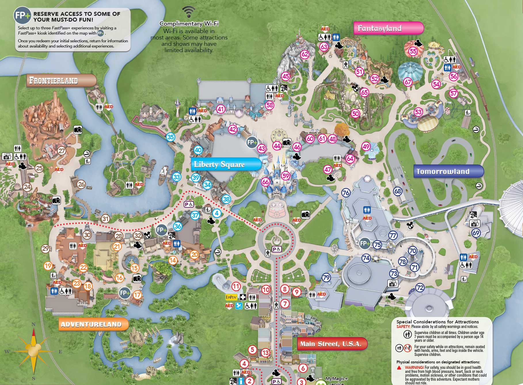 Photos - New Magic Kingdom Guide Map Shows Changes To The Hub Area for Free Printable Magic Kingdom Map