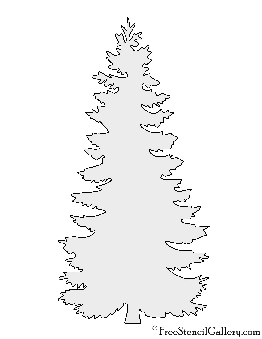 Pine Tree Stencil | Free Stencil Gallery - Worksheets Library with Free Printable Pine Tree Stencils