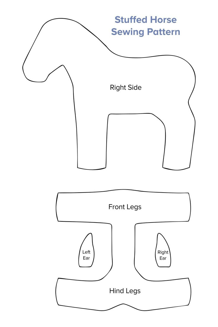 Pinlucia M. Kunstmann On Bichinhos In 2025 | Animal Sewing in Free Printable Stuffed Horse Patterns