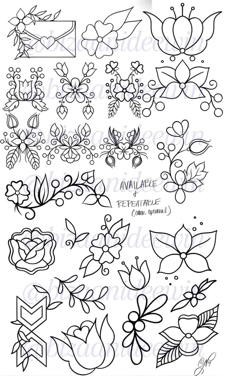 Pintrish Trish On Coloring Sheets | Flower Pattern Drawing with Printable Ojibwe Floral Applique Patterns