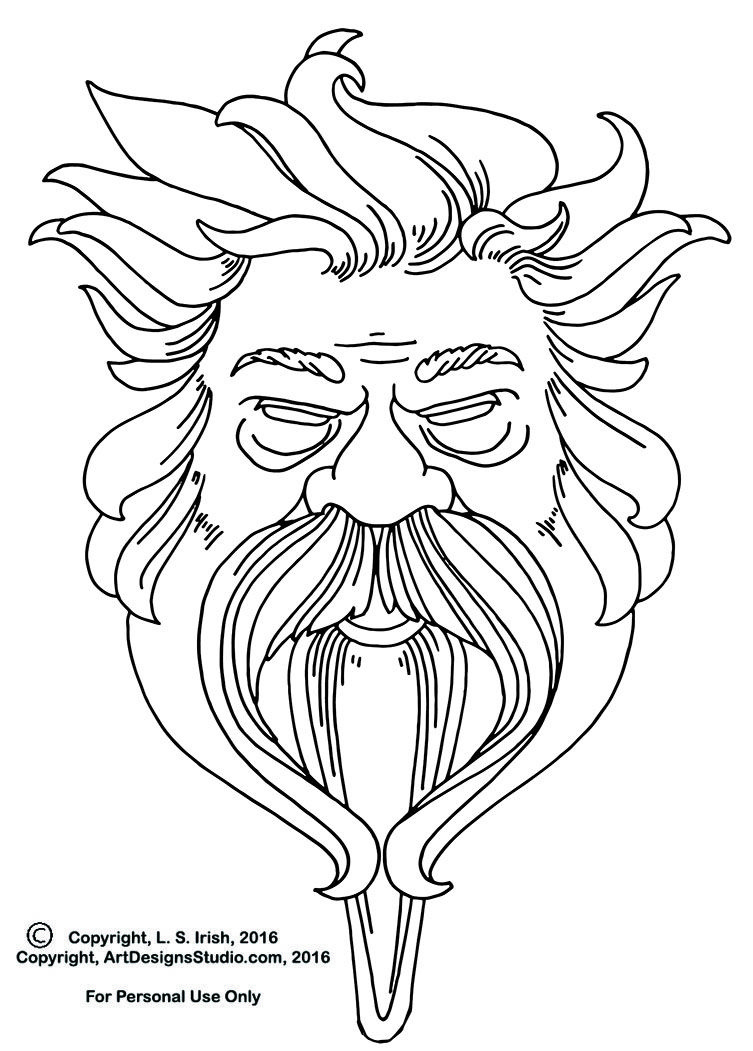 Pinvicki Fowler On Art - Faces | Wood Carving Faces, Wood inside Printable Wood Spirit Carving Patterns Free