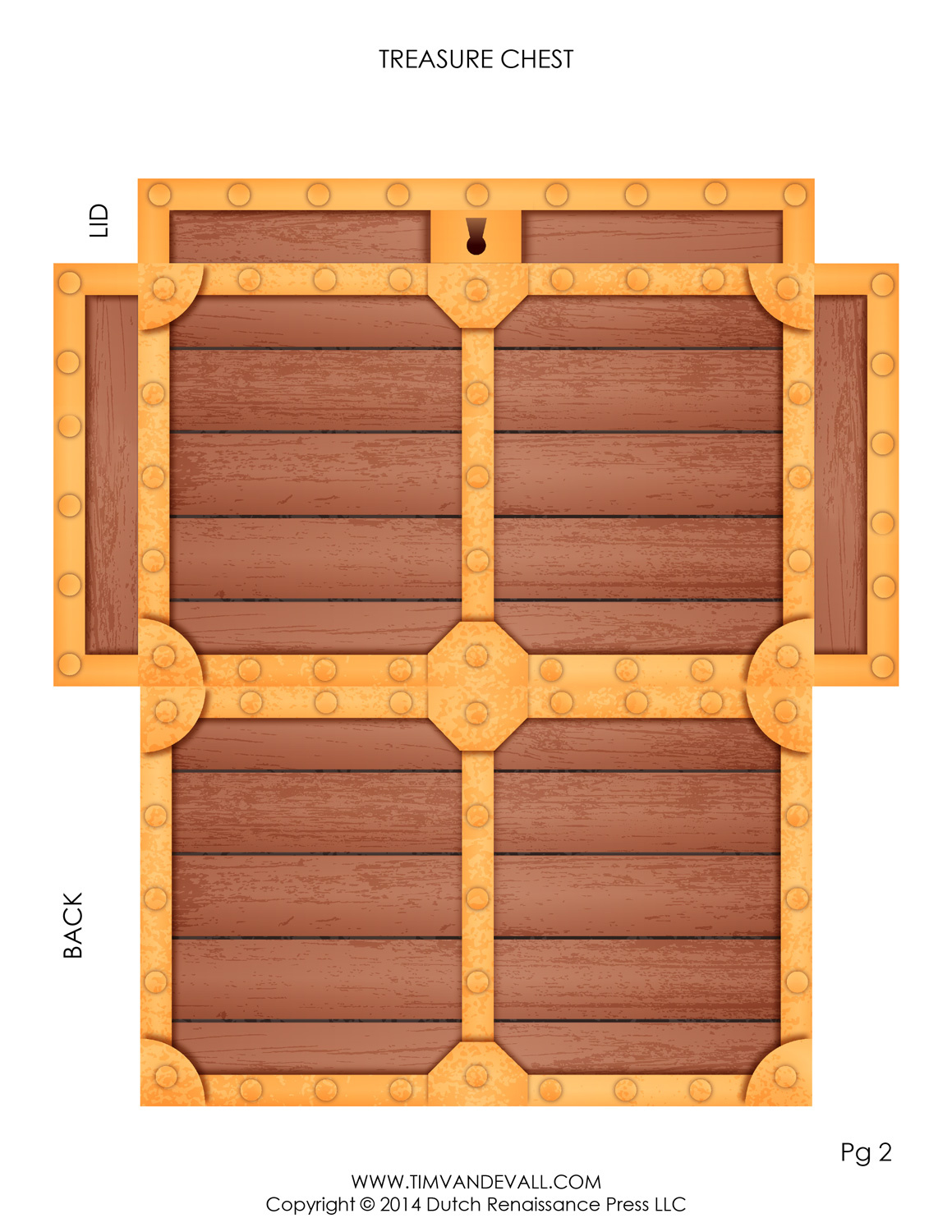 Pirate Treasure Chest Template | Make Your Own Paper Treasure Chest intended for Free Printable Treasure Chest Box Template