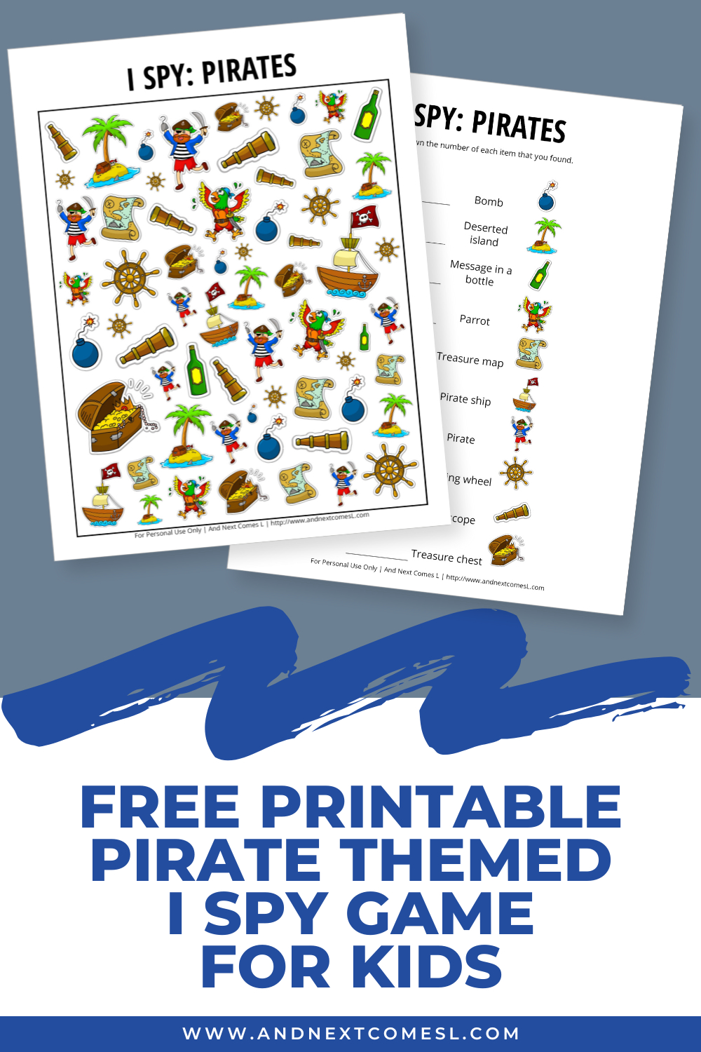 Pirates I Spy Game {Free Printable For Kids} | And Next Comes L regarding Free Printable Pirate Games