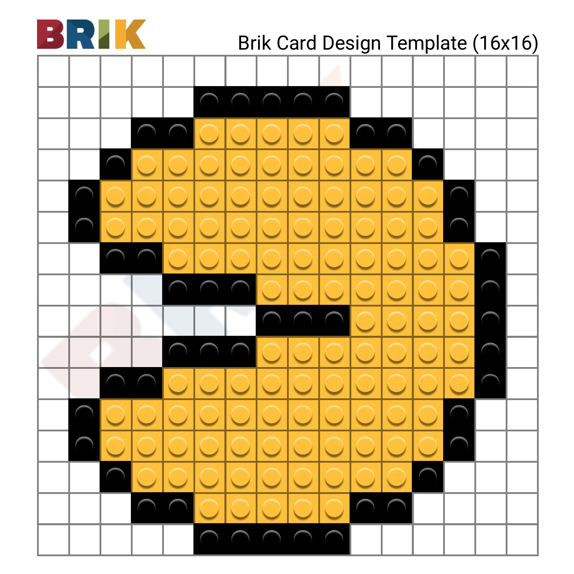 Pixel Pac-Man – Brik throughout Printable Pac Man Patterns