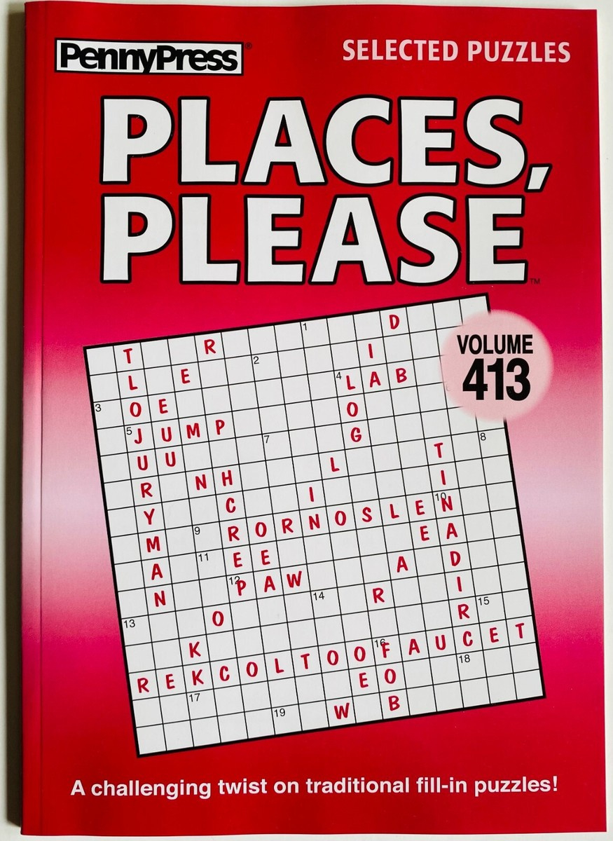 Places Please Fill In Ins Volume 413 Penny Press Selected Variety for Free Printable Places Please Puzzles