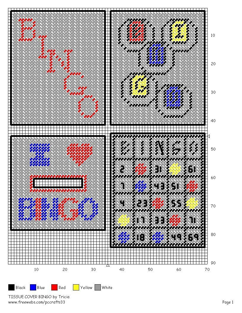 Plastic Canvas Crafts: Discover 8 Ideas From &quot;Bingo&quot; within Free Printable Plastic Canvas Bingo Patterns