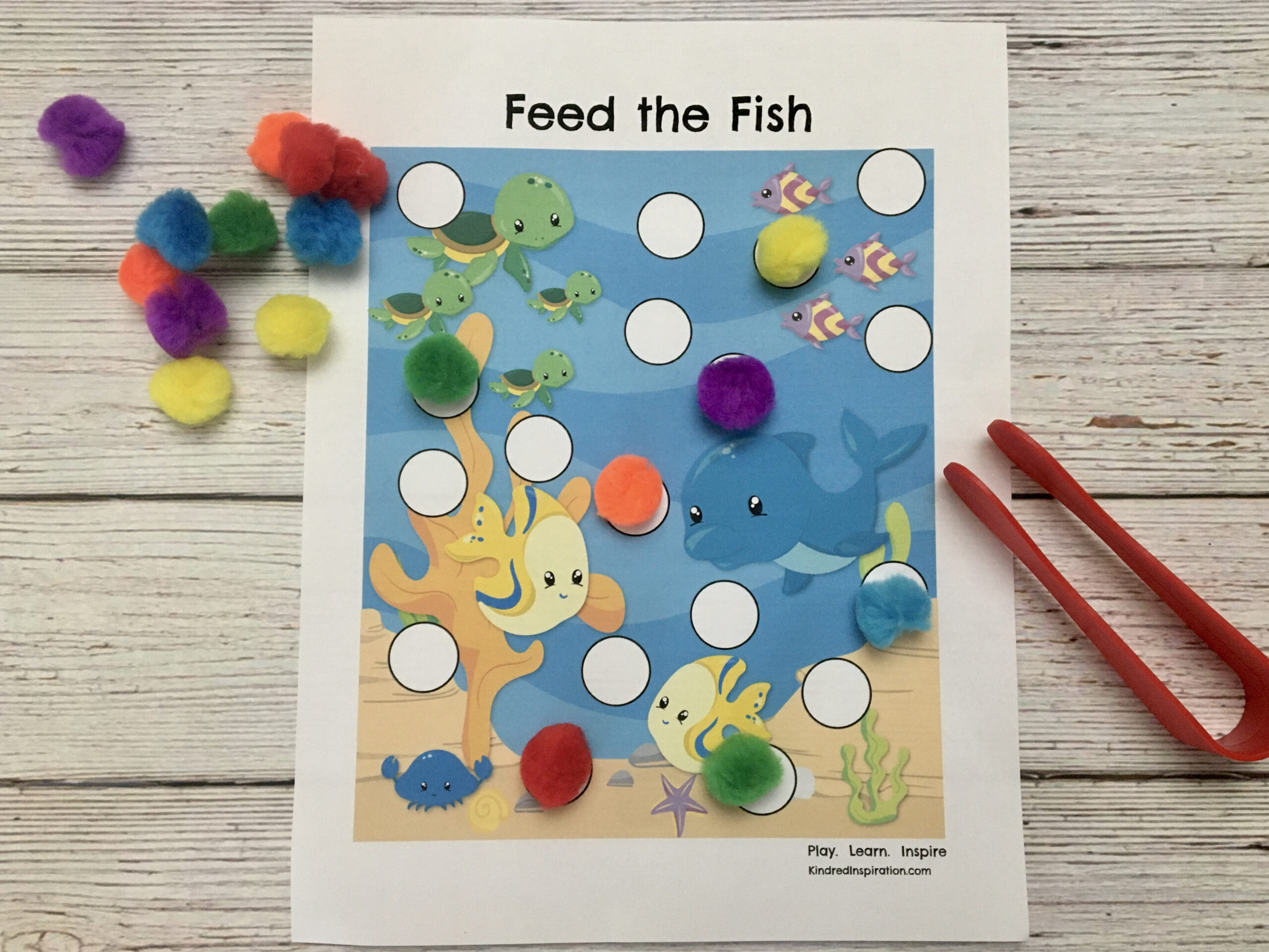 Pom Pom Printable Toddler Activity Pack – Kindred Inspiration within Free Printable Pom Pom Mats