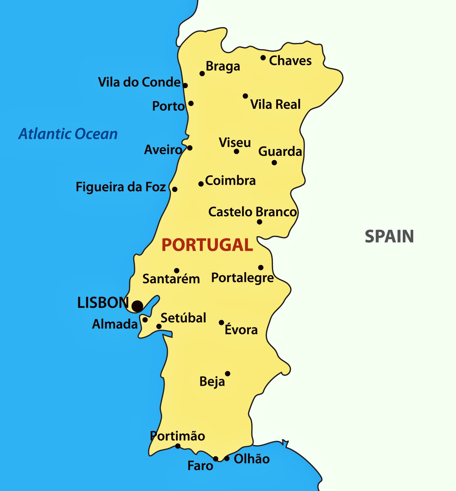 Portugal Maps | Printable Maps Of Portugal For Download inside Free Printable Map Of Portugal