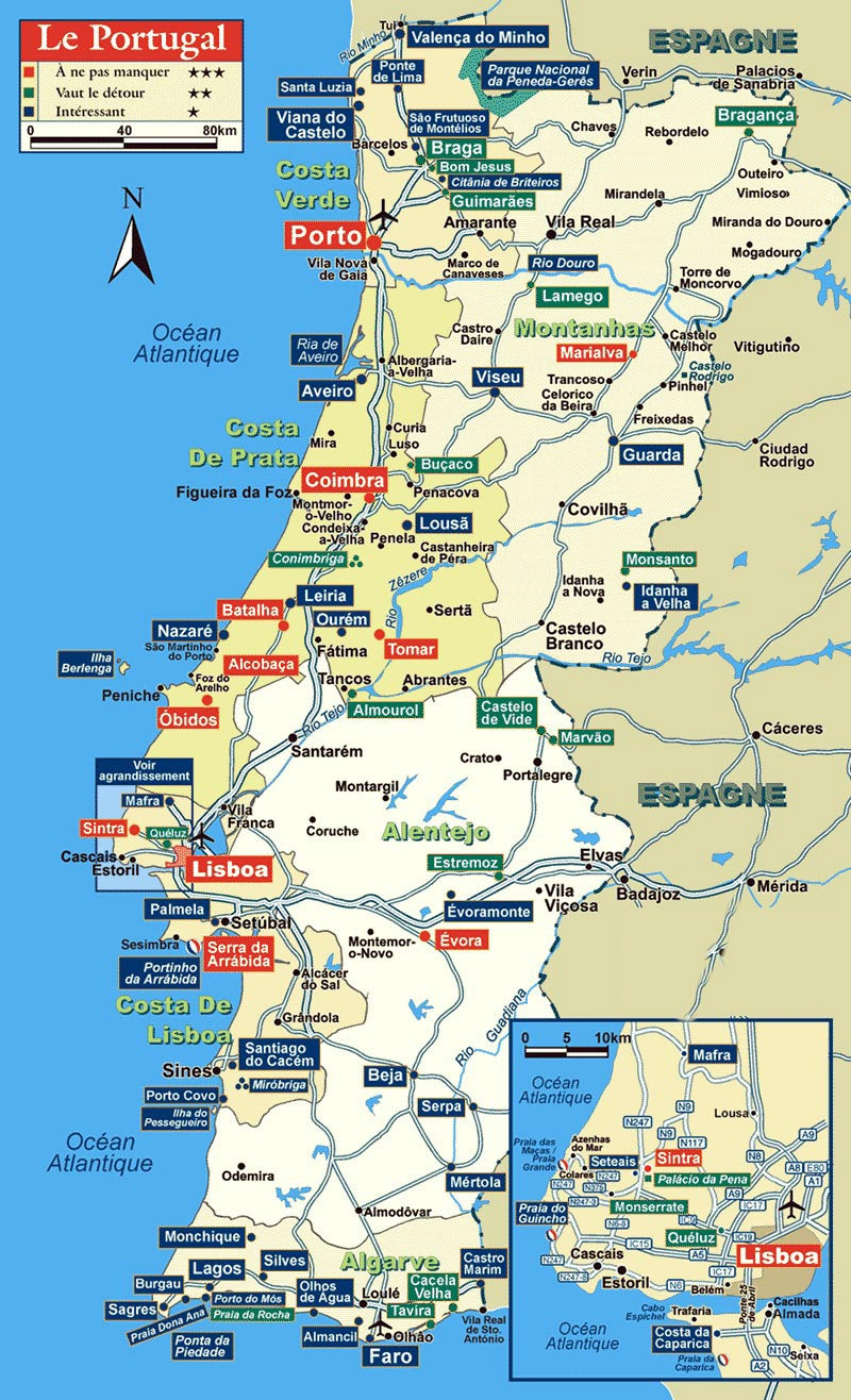 Portugal Maps | Printable Maps Of Portugal For Download pertaining to Free Printable Map of Portugal
