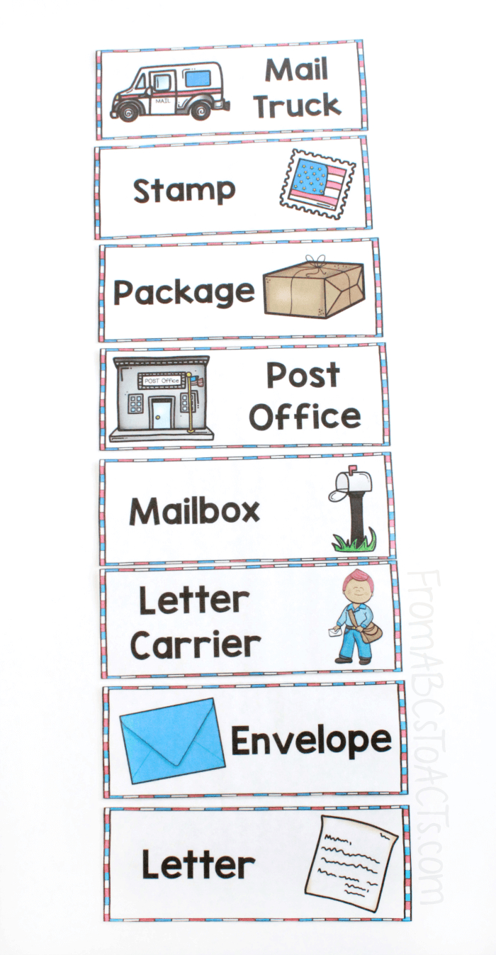Post Office Pretend Play - From Abcs To Acts - Worksheets Library in Free Printable Stamps For Role Play