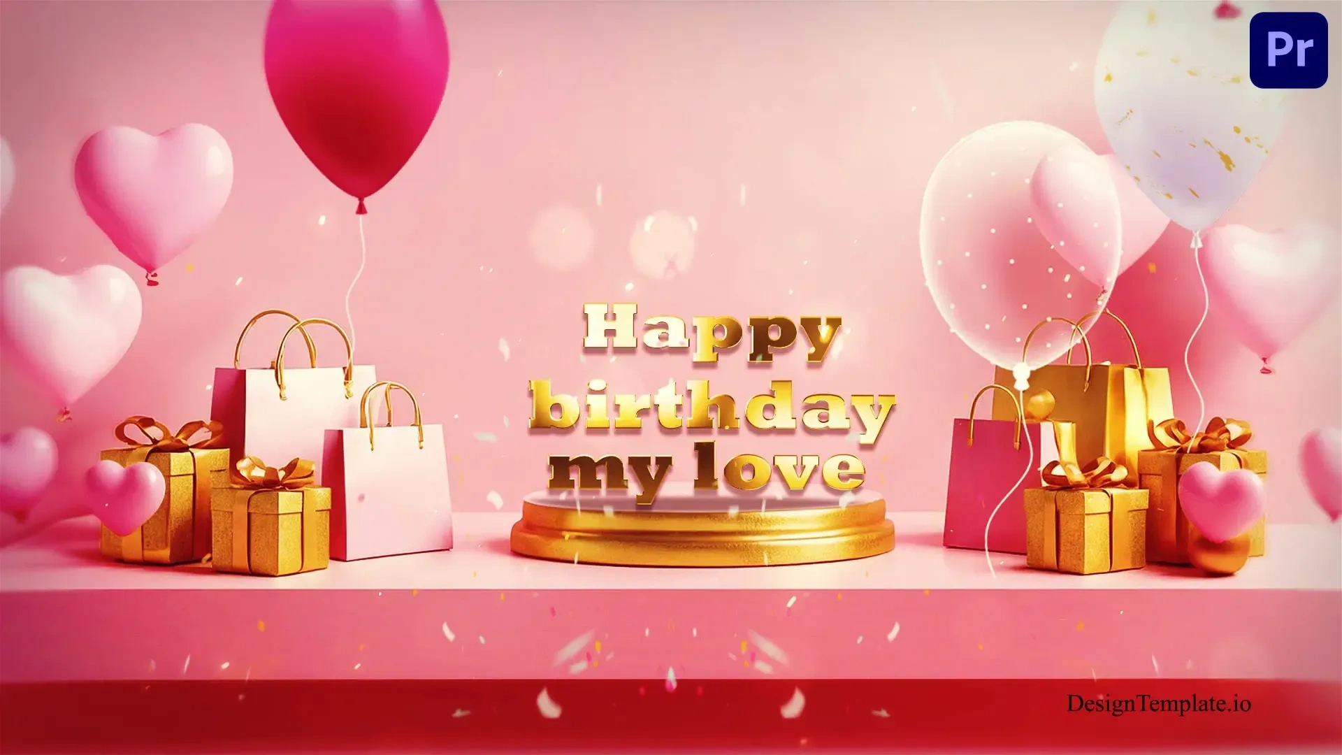 Premiere Pro Birthday Wishes Templates | Professional Video pertaining to Birthday Slideshow Template Premiere Pro Free