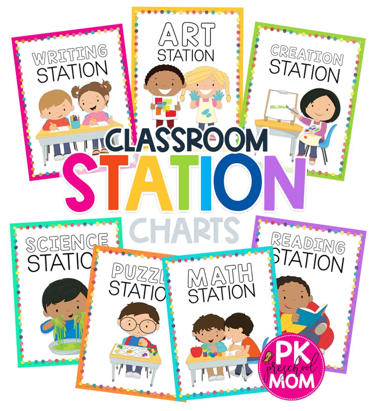 Preschool Classroom Printables &amp;amp; Charts - Preschool Mom intended for Free Printable Preschool Center Signs