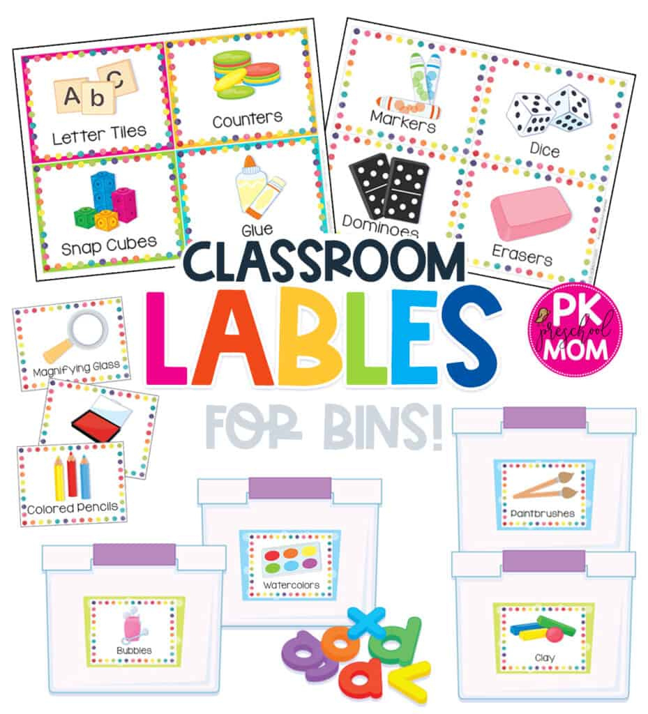 Preschool Classroom Printables &amp;amp; Charts - Preschool Mom within Free Printable Classroom Labels with Pictures