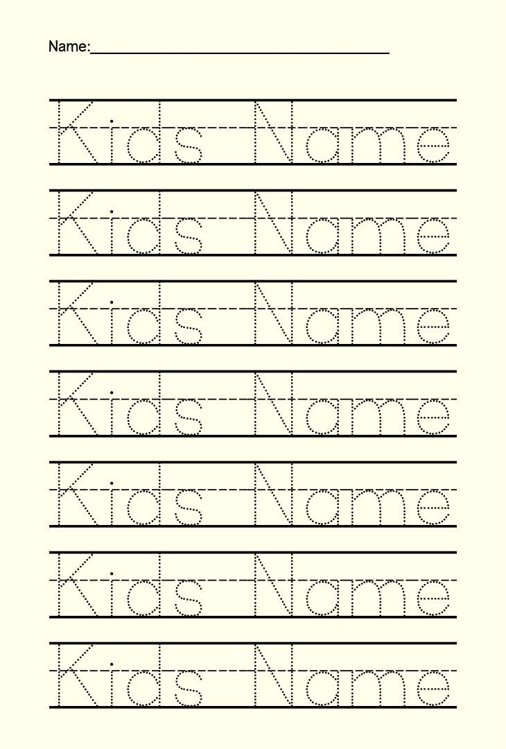 Preschool Name Tracing - 15 Free Pdf Printables | Printablee for Free Preschool Name Printables
