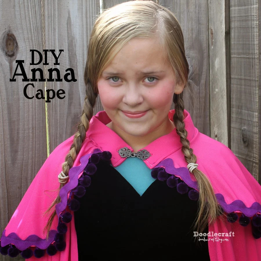 Princess Anna Pink Cape! with Anna Diy Costume Printable Stencil