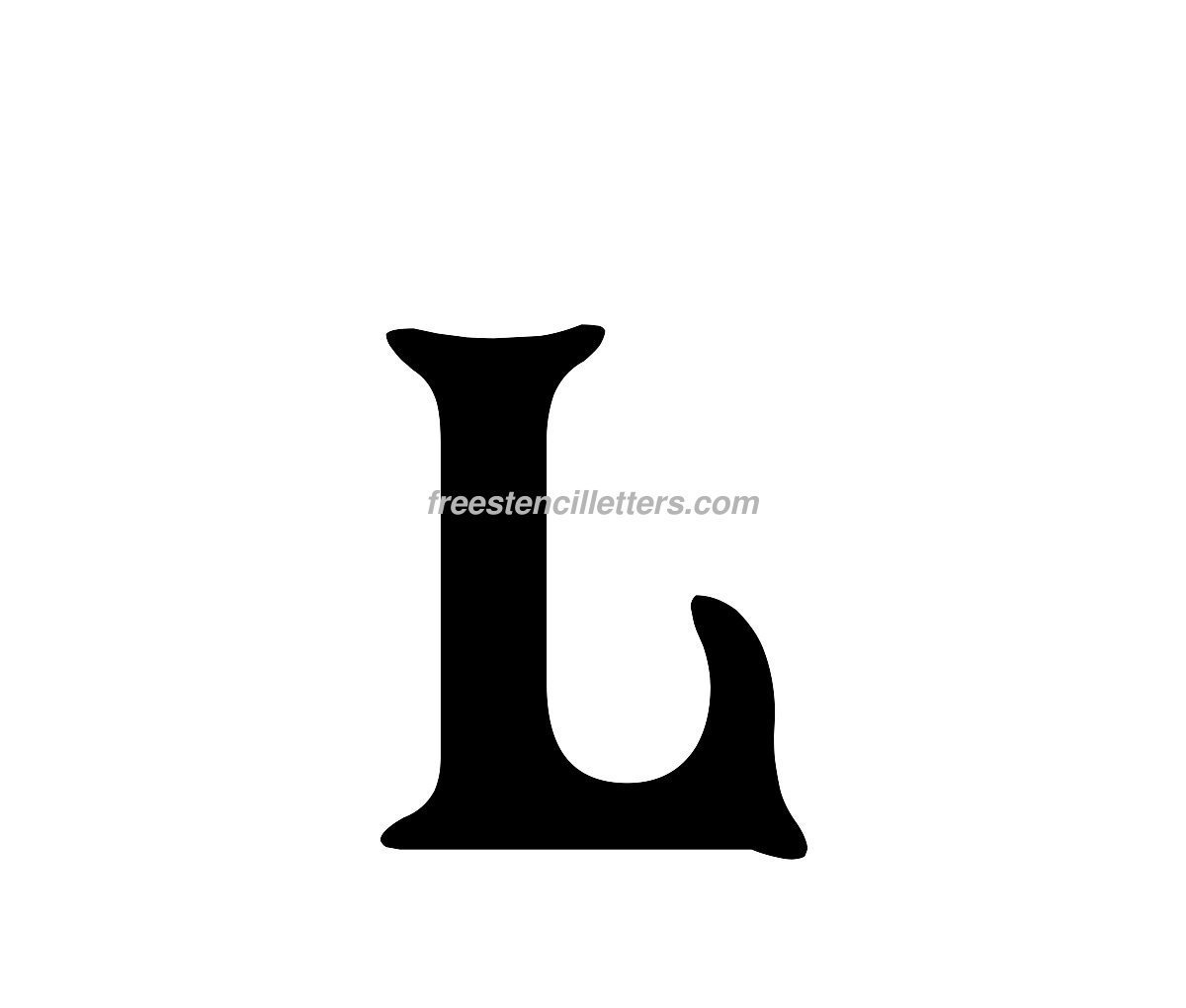 Print L Letter Stencil - Free Stencil Letters in Free Printable Letter L Stencil