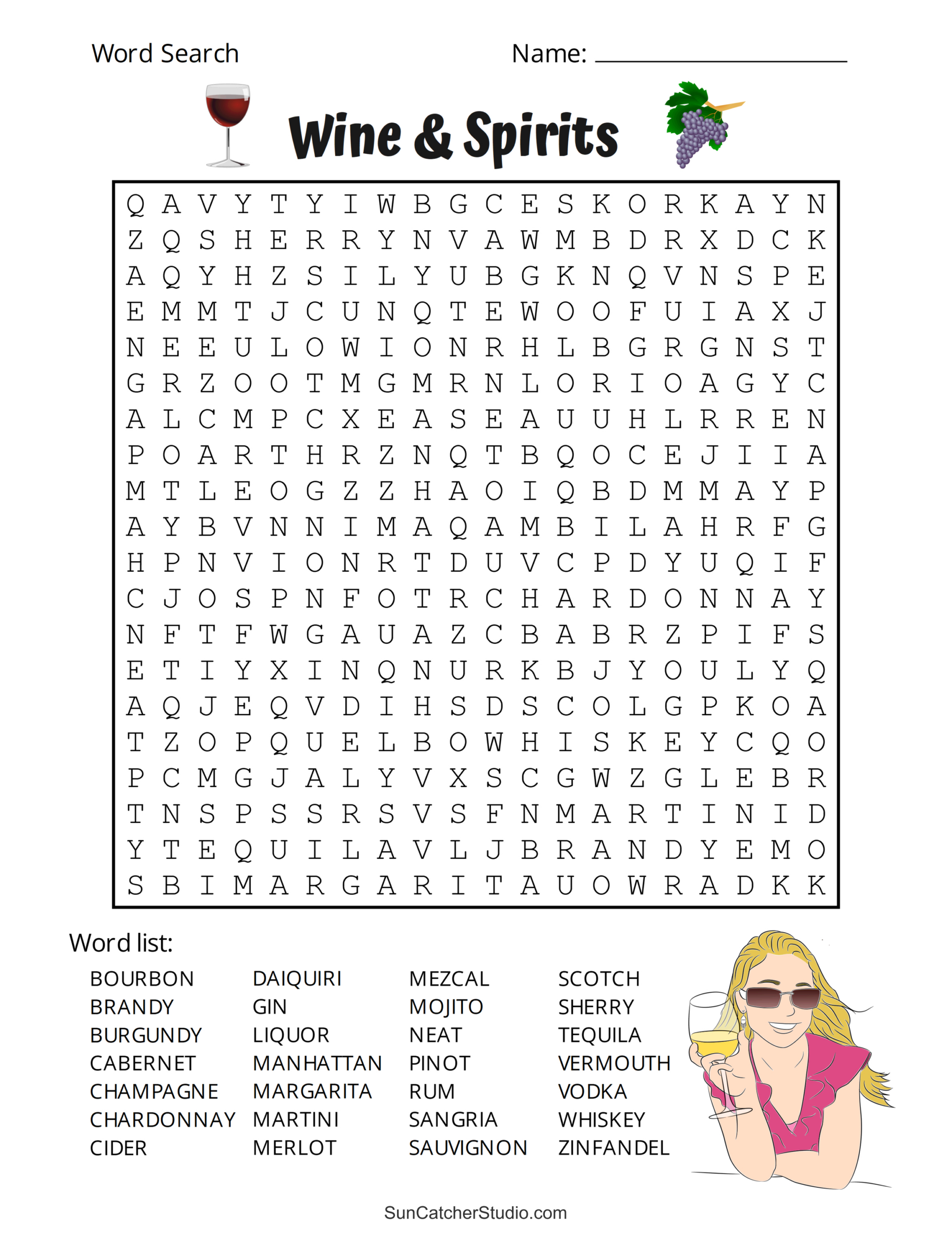 Printable Adult Word Search Puzzles (Word Find) – Free Printables for Free Circle a Word Puzzles Printable