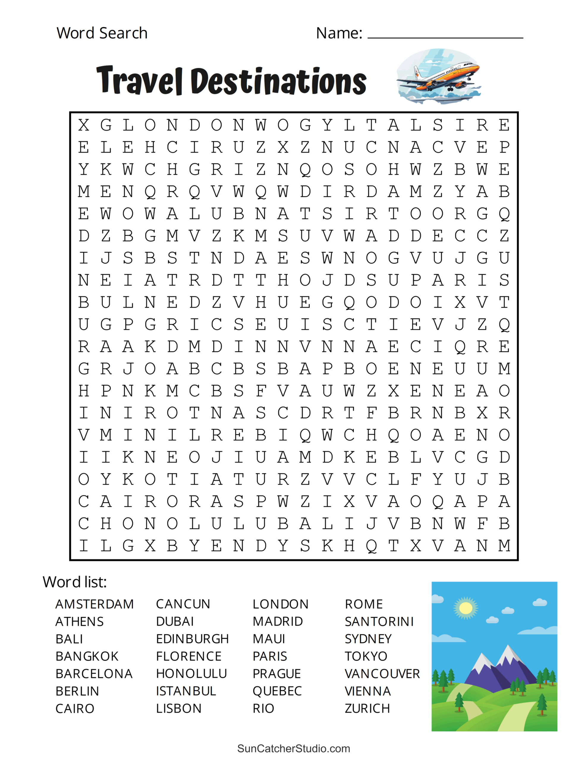 Printable Adult Word Search Puzzles (Word Find) – Free Printables for Free Circle a Word Puzzles Printable