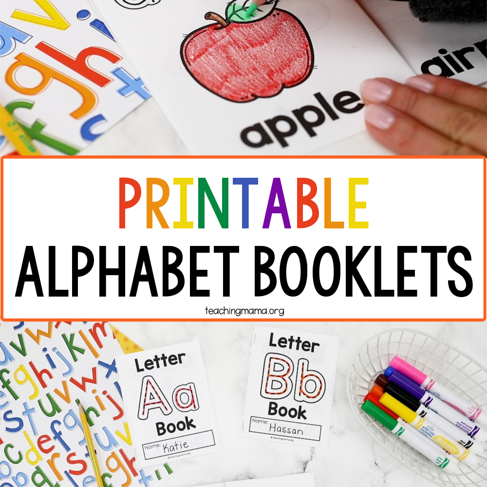 Printable Alphabet Booklets - Teaching Mama regarding Free Alphabet Flip Book Printable