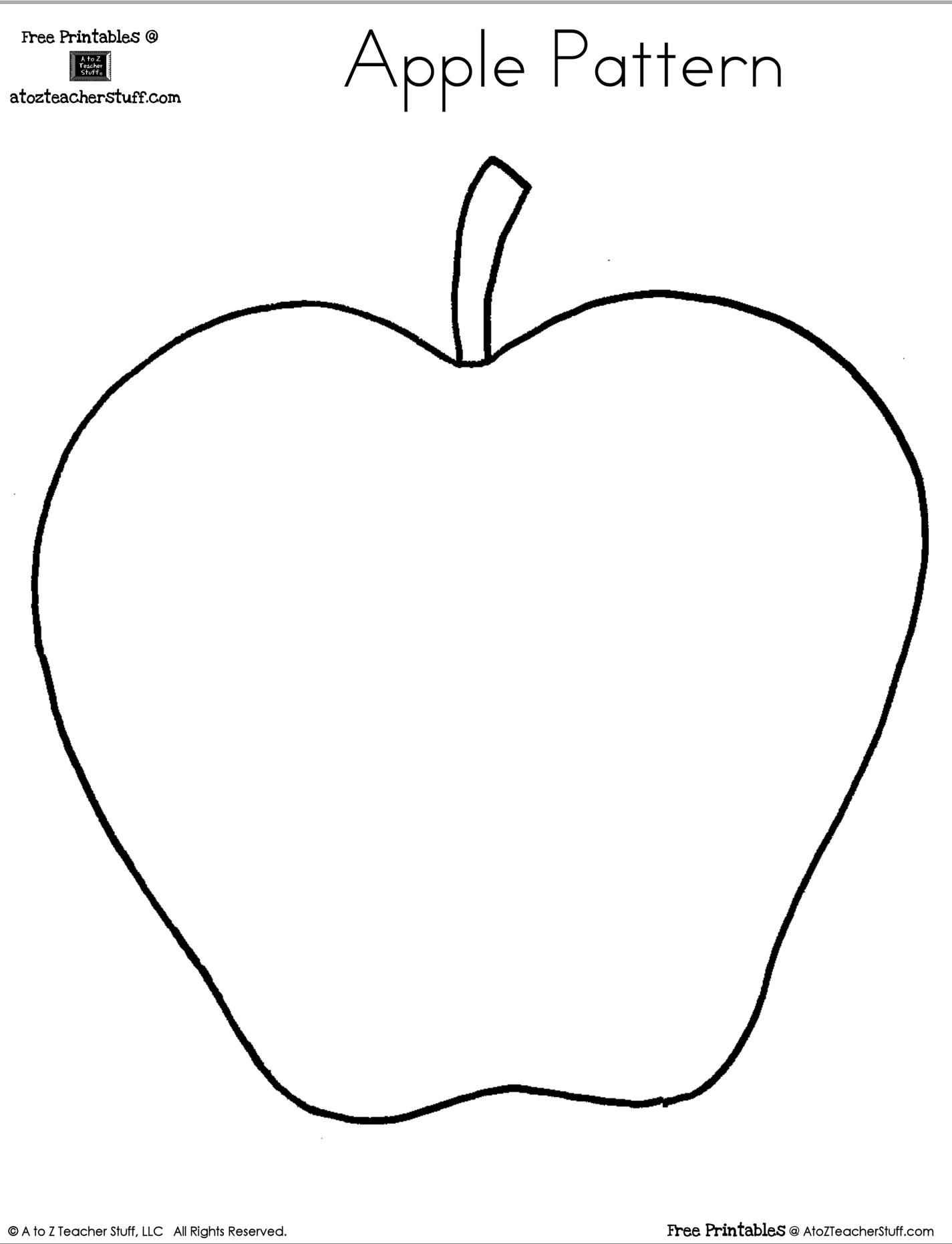 Printable Apple Pattern | A To Z Teacher Stuff Printable Pages And in Free Apple Pattern Printable