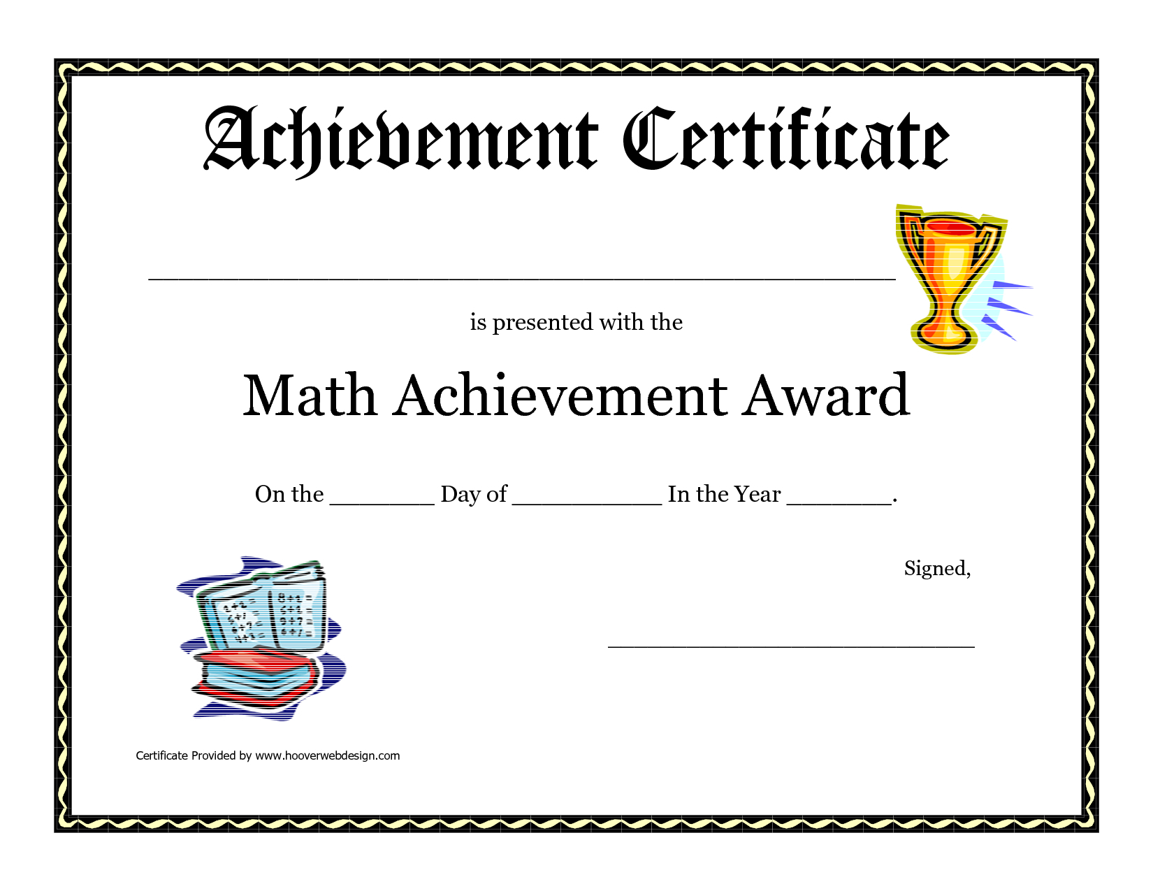 Printable Award Certificates 64 Student Award Certificates within Free Printable Math Awards For Students