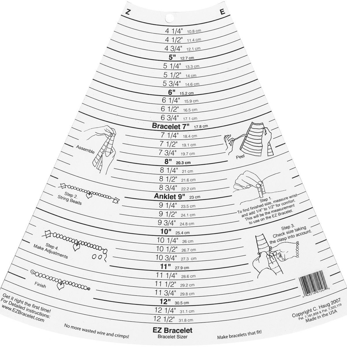 Printable Bracelet Template - Shop On Pinterest with regard to Free Printable Bracelet Sizer