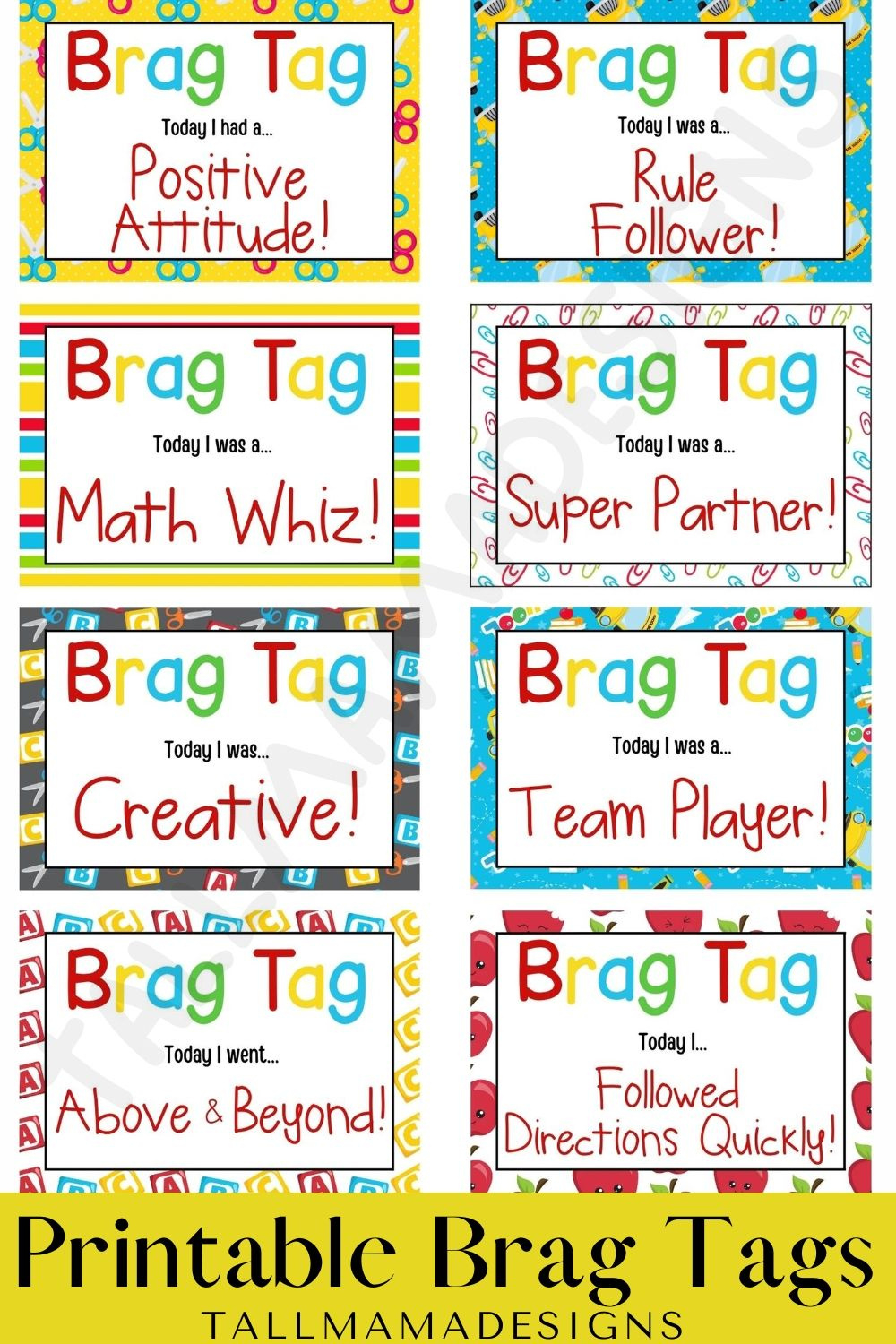 Printable Brag Tags in Free Brag Tags Printables