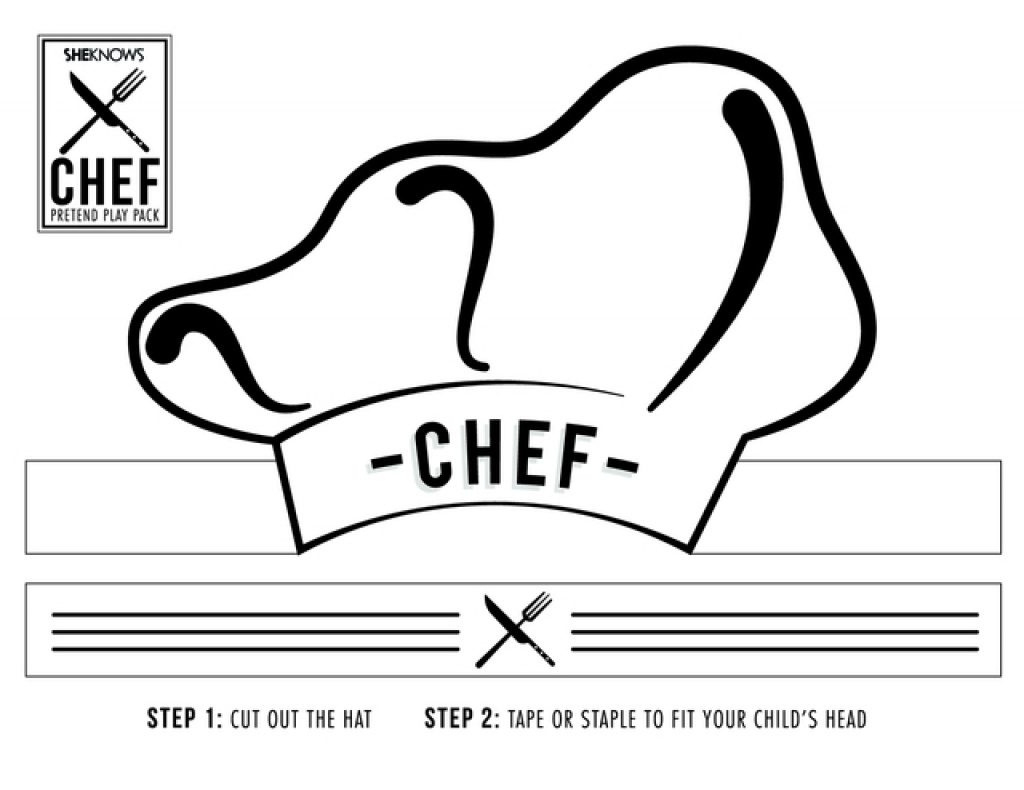 Printable Chef Hat - Printable Design Resources for Free Printable Chef Hat Pattern
