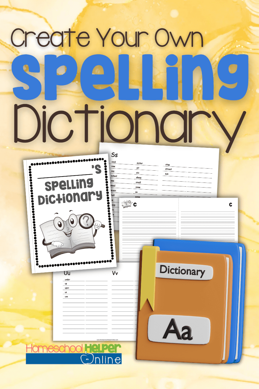 Printable Create Your Own Spelling Dictionary For Elementary in Free Printable Spelling Dictionary For Students