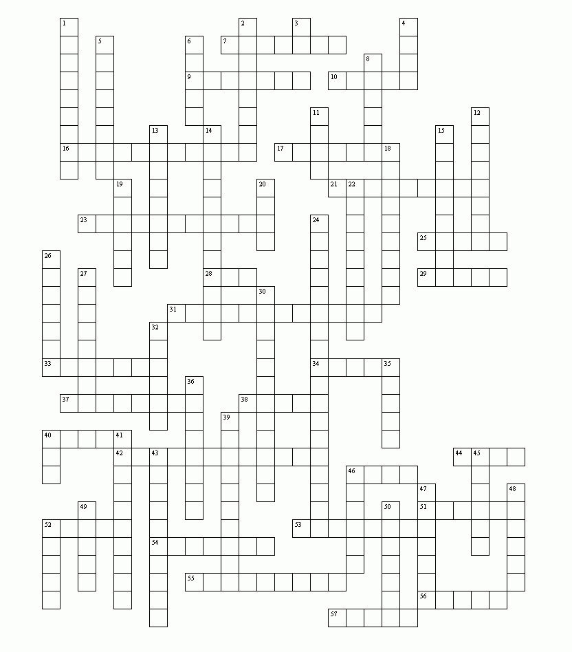 Printable Crossword Puzzles Mirroreyes in Mirroreyes Free Printable Crosswords