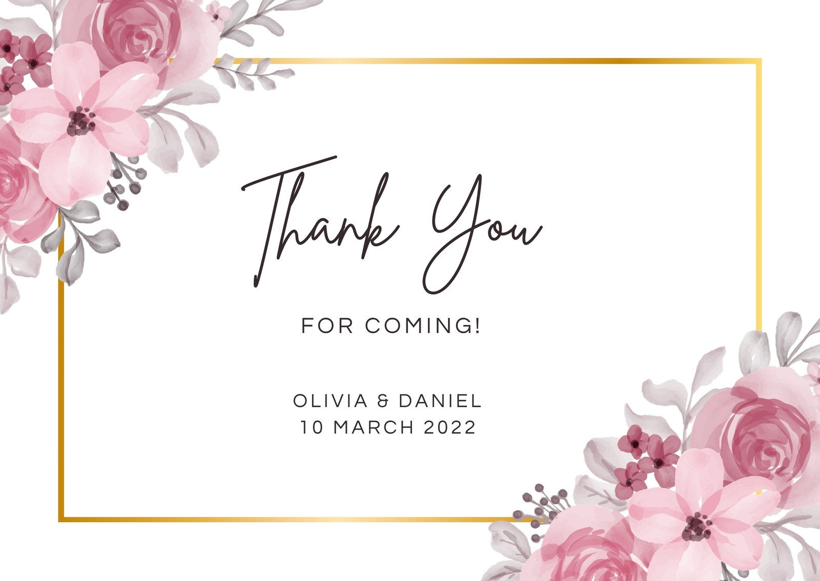 Printable, Customizable Thank You Card Templates | Canva throughout Free Printable Patterns For Card Making