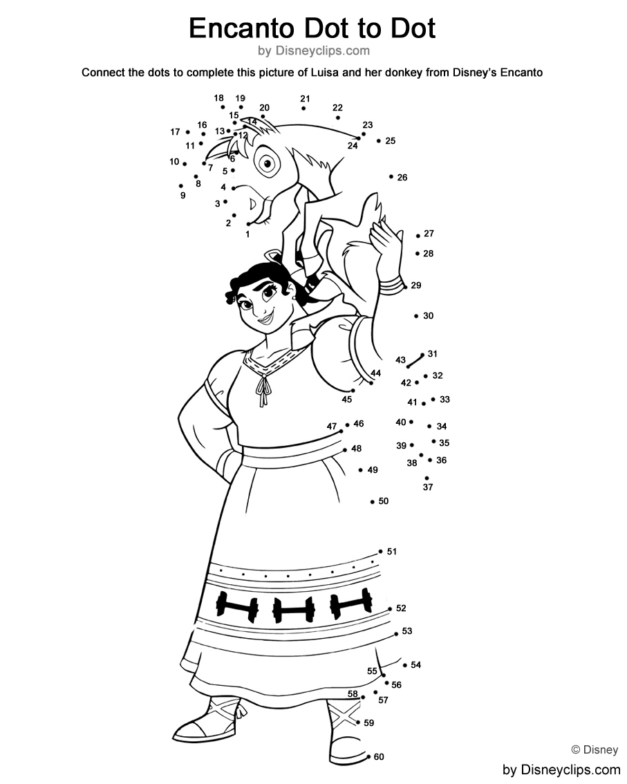 Printable Disney Dot-To-Dot Coloring Pages | Disneyclips for Free Disney Dot to Dot Printables