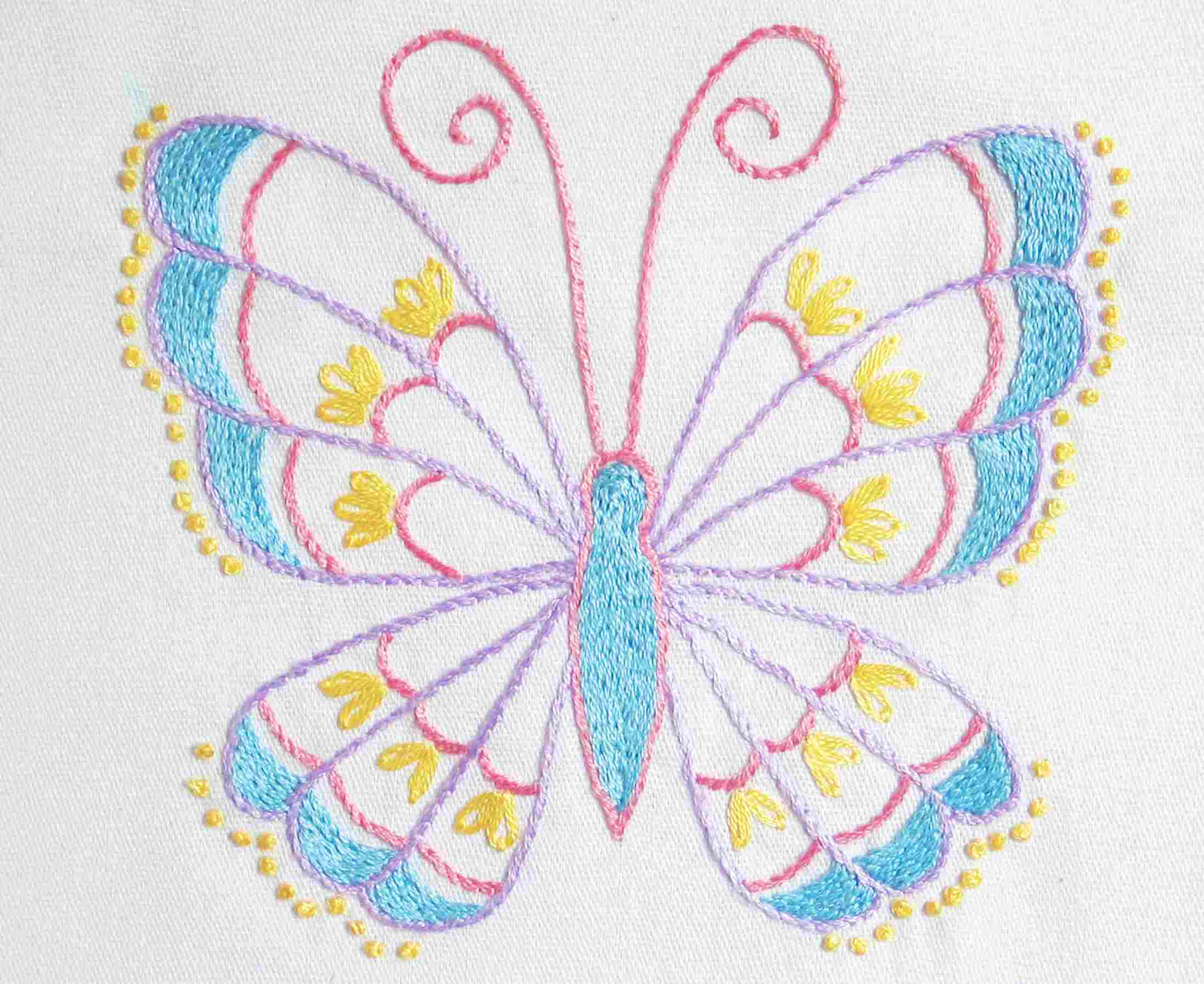 Printable Embroidery Patterns - Sewing Pattern Library throughout Free Printable Butterfly Embroidery Patterns