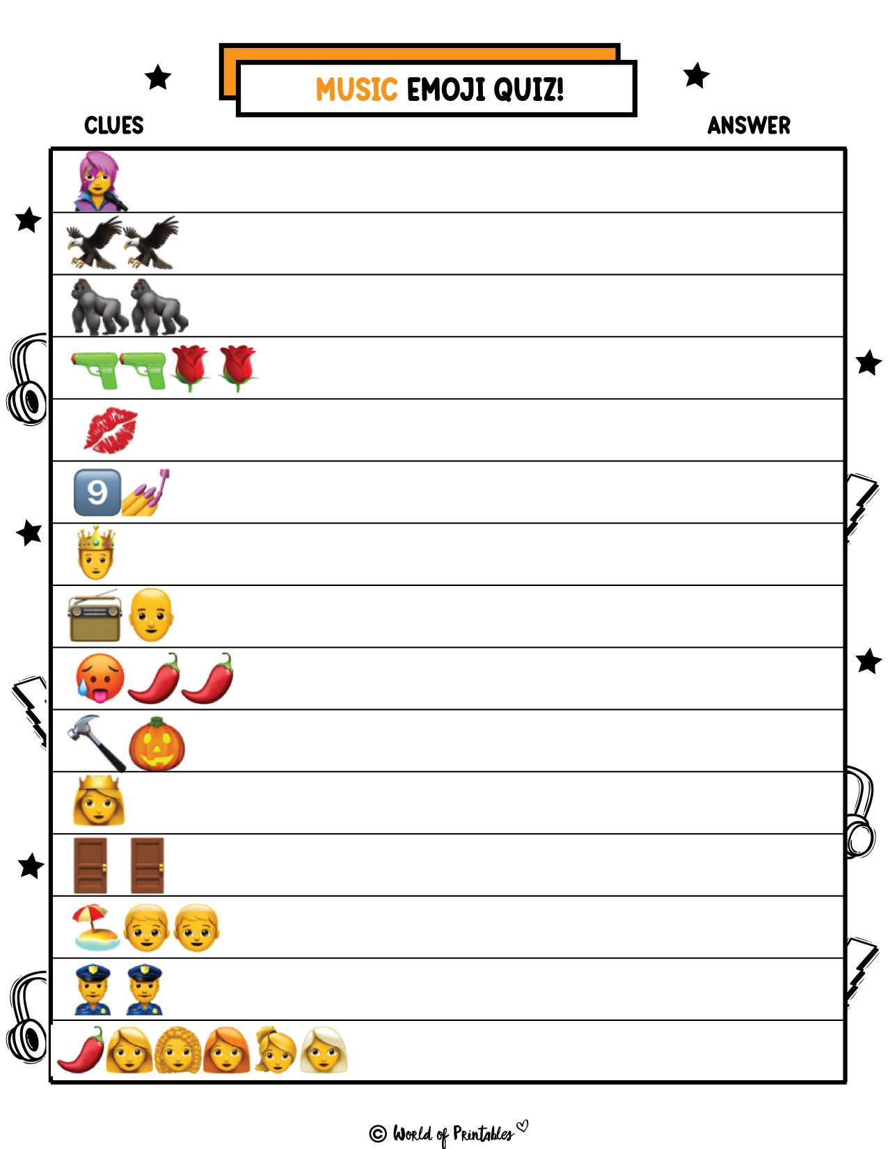 Printable Emoji Quiz With Answers - World Of Printables pertaining to Free Printable Emoji Quiz