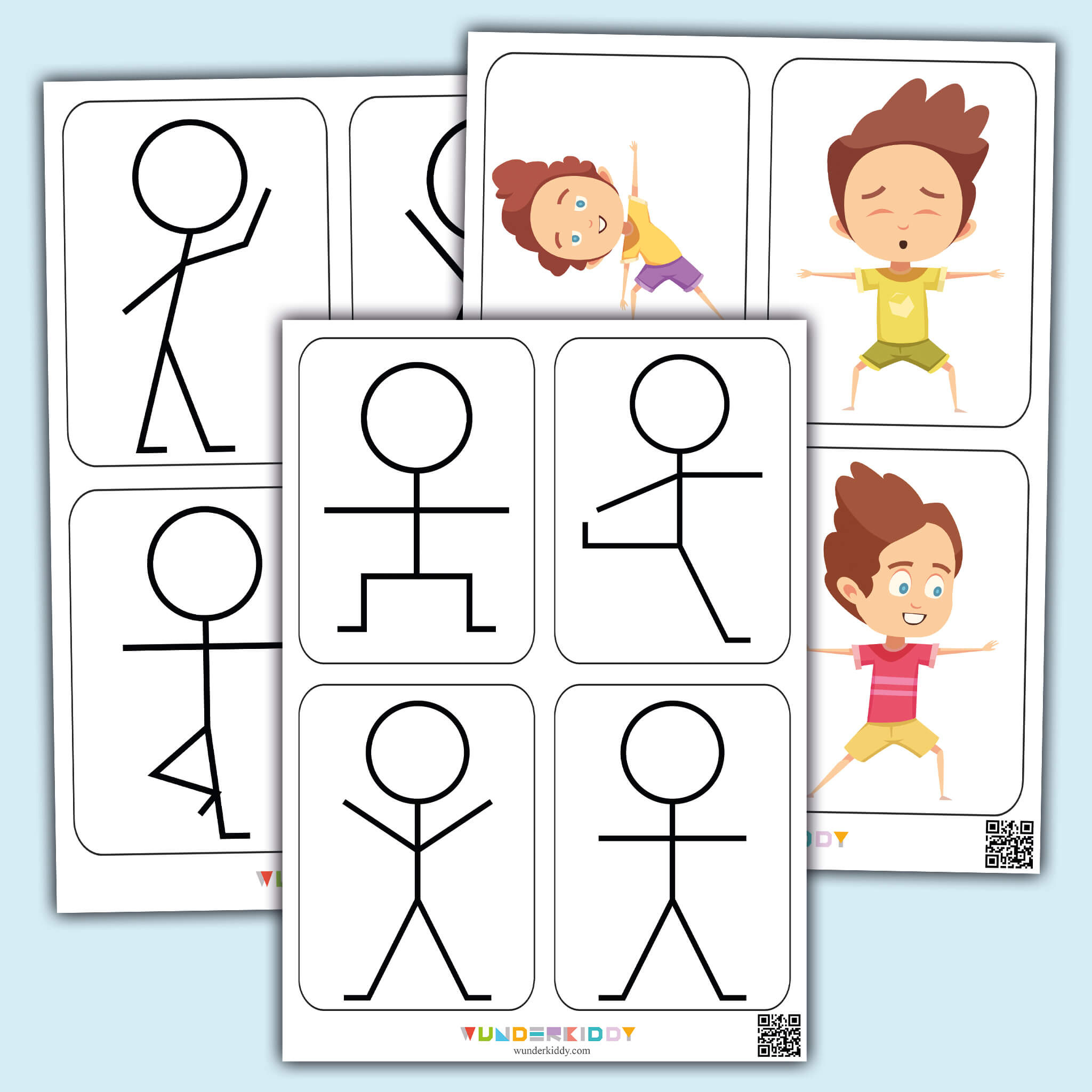 Printable Exercise Stick Figure Physical Workout For Kids regarding Free Printable Exercise Flash Cards
