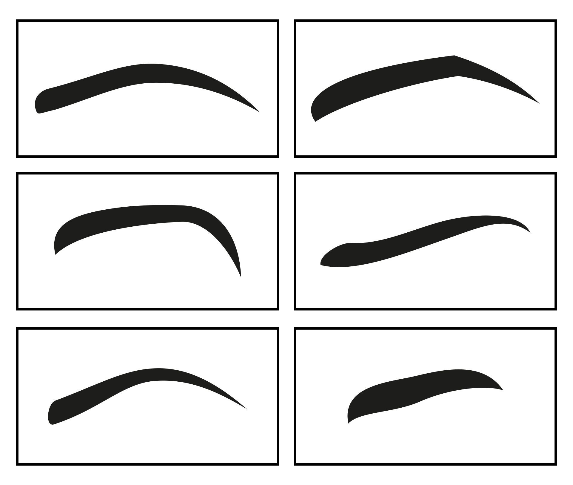 Printable Eyebrow Stencil Template | Eyebrow Stencil, Eyebrows in Free Printable Eyebrow Stencils