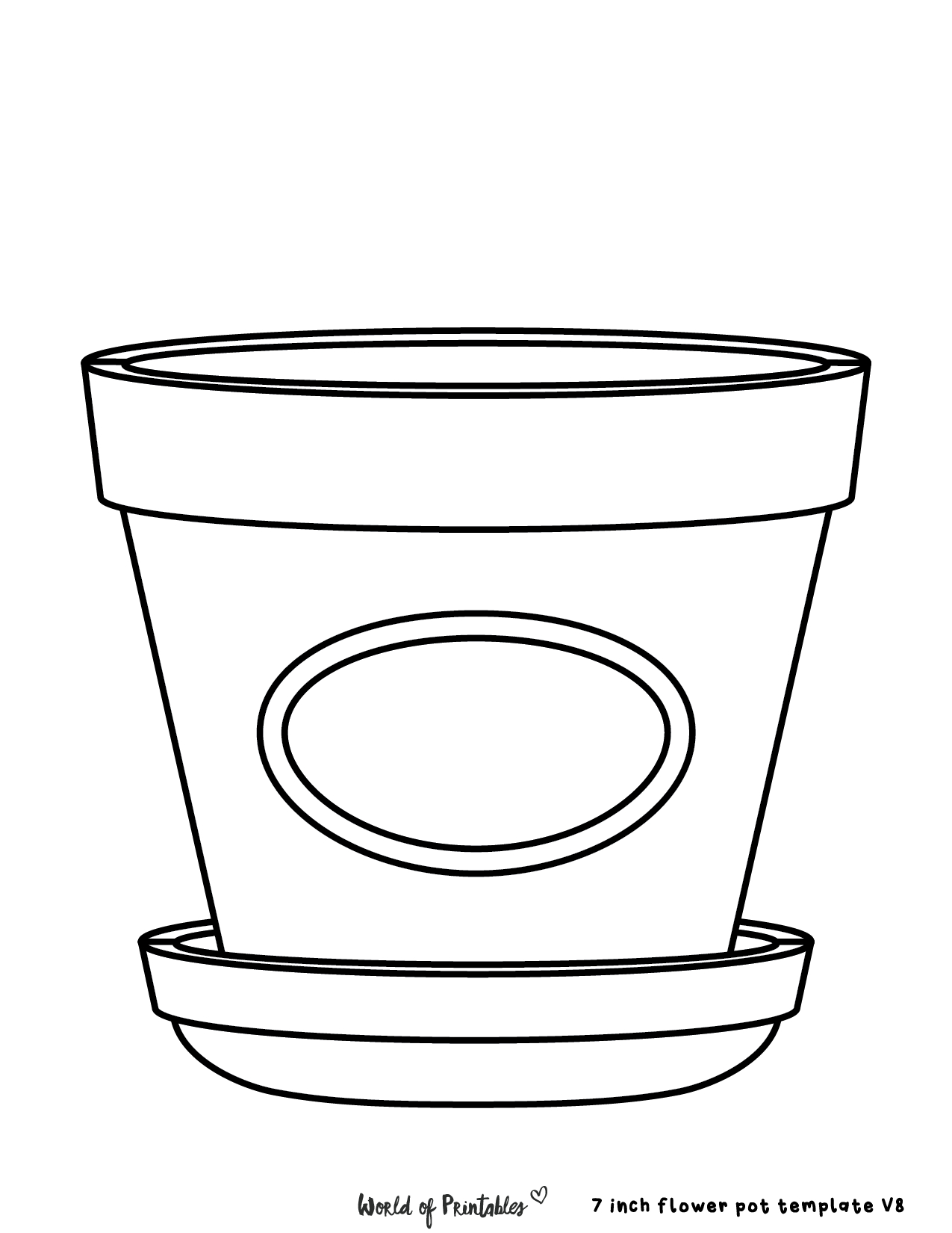 Printable Flower Pot Template For Kids Printable Flower Pot regarding Free Printable Flower Pot Pattern