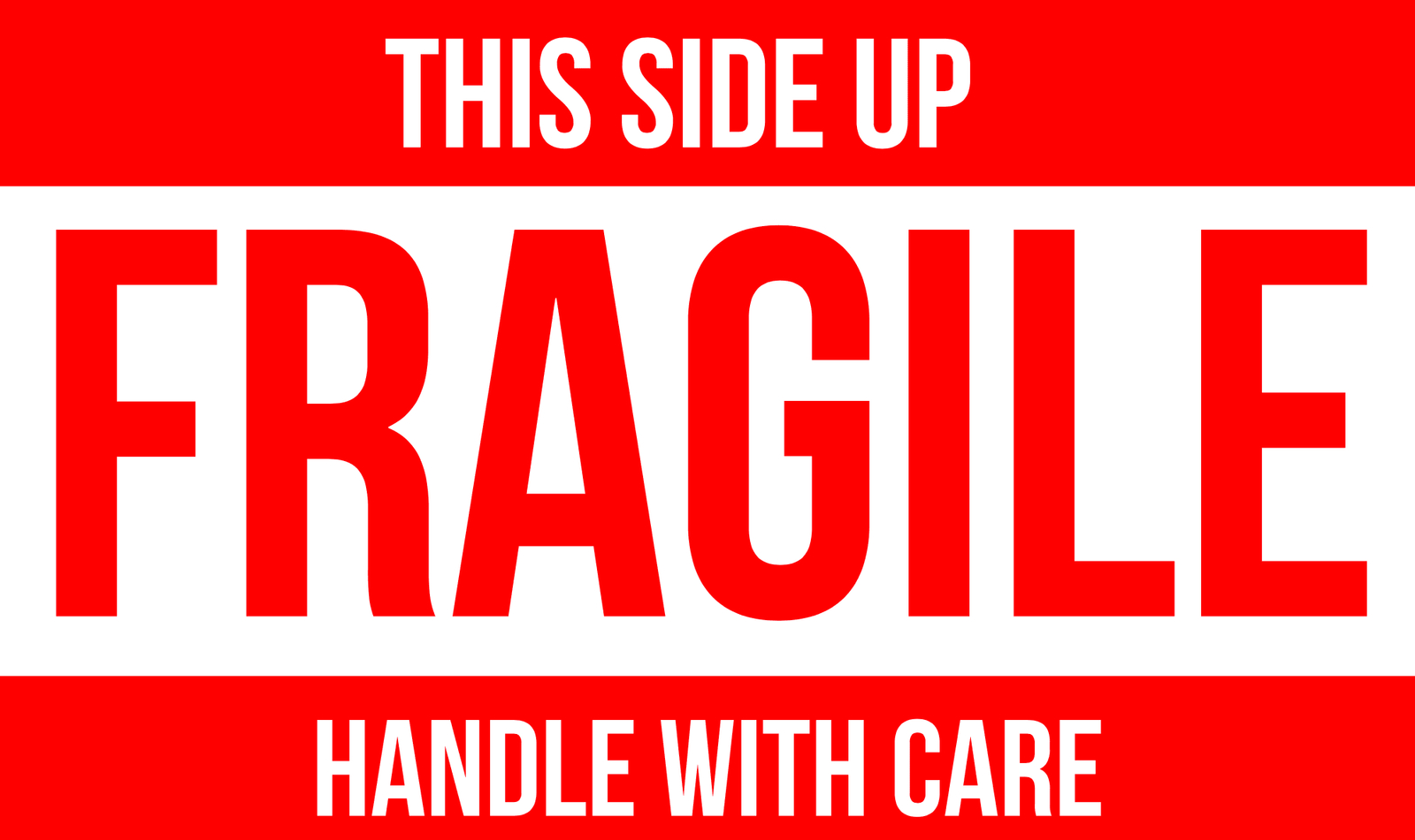Printable Fragile Label (5″X 3″) - Free Printable Labels in Free Printable Fragile Signs
