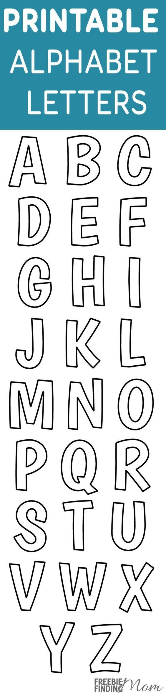 Printable Free Alphabet Templates pertaining to Free Printable Block Letters Stencils