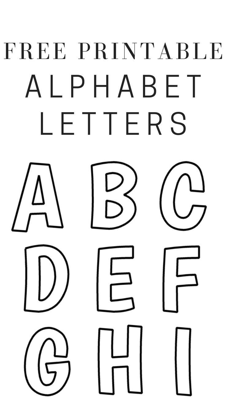 Printable Free Alphabet Templates with regard to Free Printable A4 Alphabet Letters