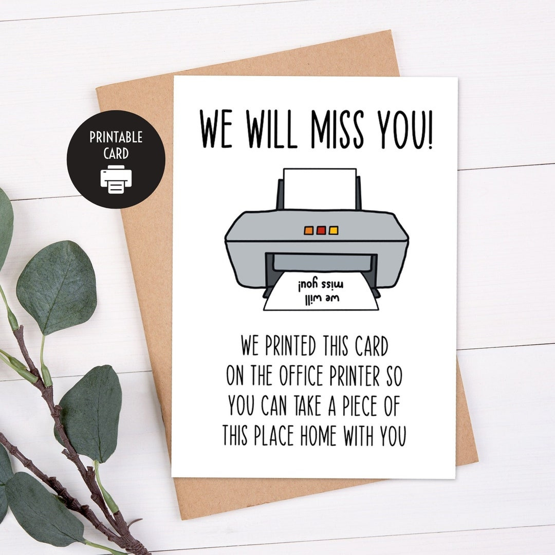 Printable Going Away Card For Coworker Or Boss, Funny Going Away throughout We Will Miss You Cards For Coworker Printable Free