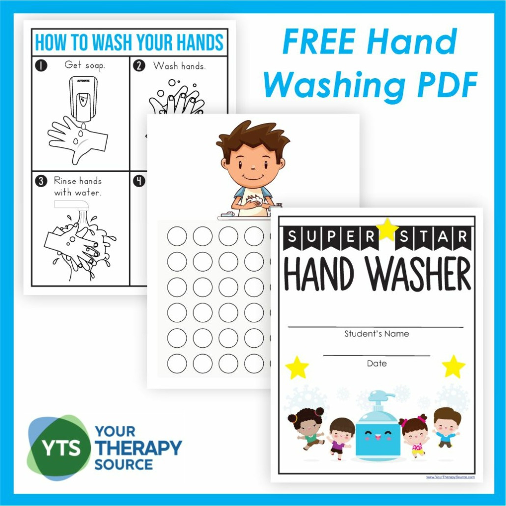 Printable Hand Washing Activities - Your Therapy Source within Free Printable Hand Washing Posters For Preschoolers