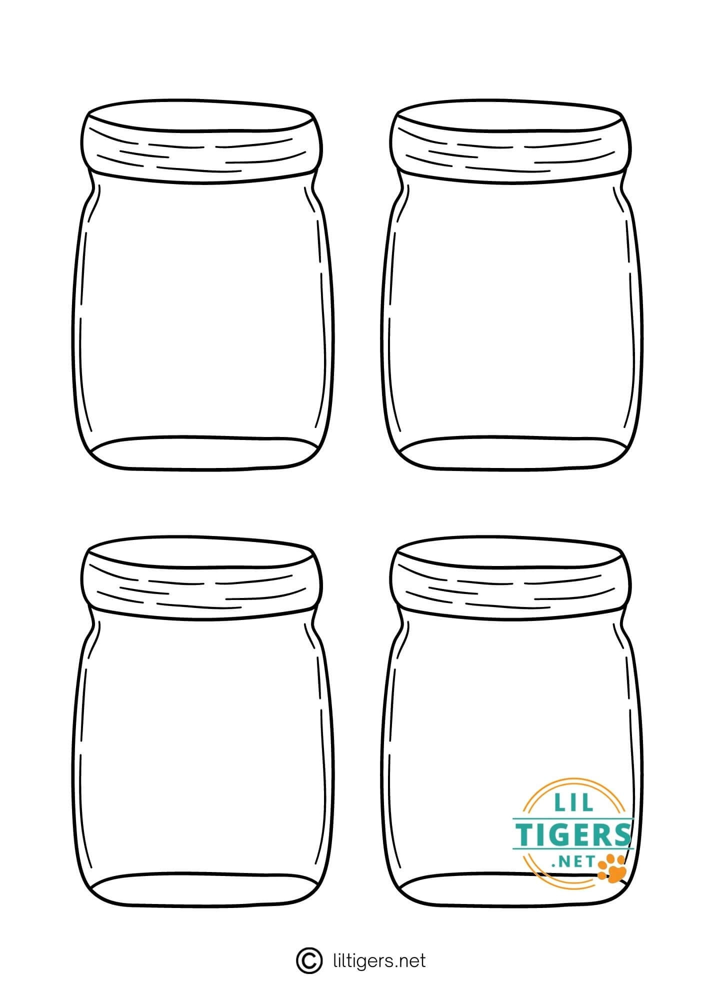 Printable Jars - Printable Party Favors in Free Printable Mason Jar Template