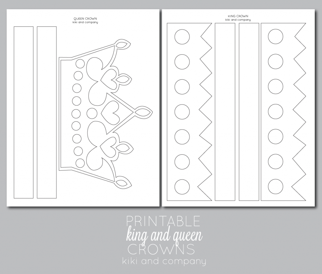 Printable Kings And Queens Crowns – A Fun Diy For Make-Believe within Free Printable Crown Stencil