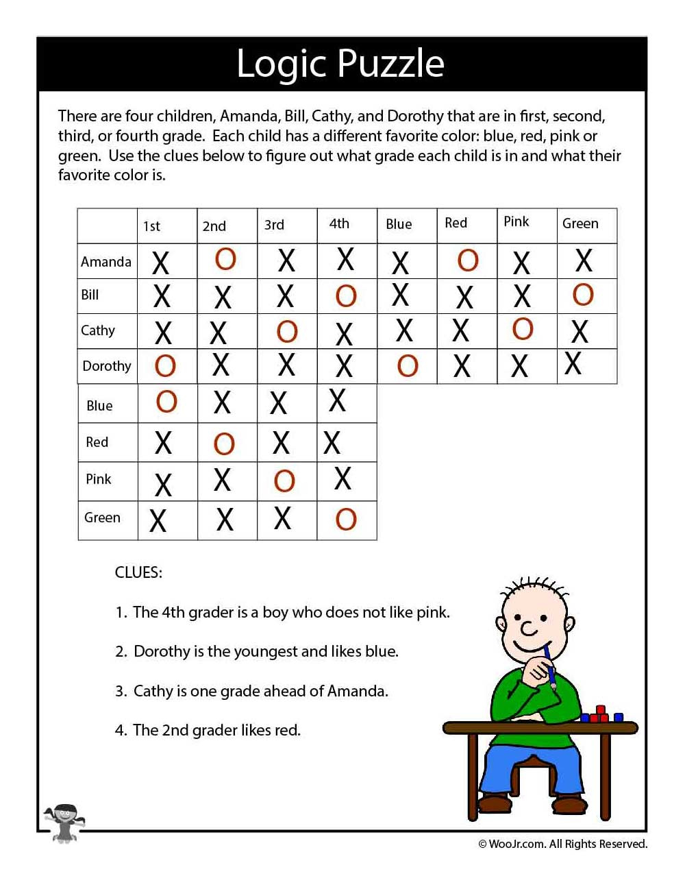Printable Logic Puzzles For Kids | Woo! Jr. Kids Activities with regard to Free Printable Logic Puzzles with Solutions