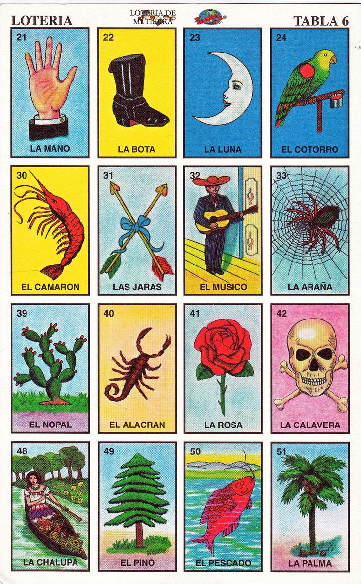Printable Loteria Cards, The Complete Set Of 10 Tablas, Printable pertaining to Downloadable Free Printable Loteria Game Cards