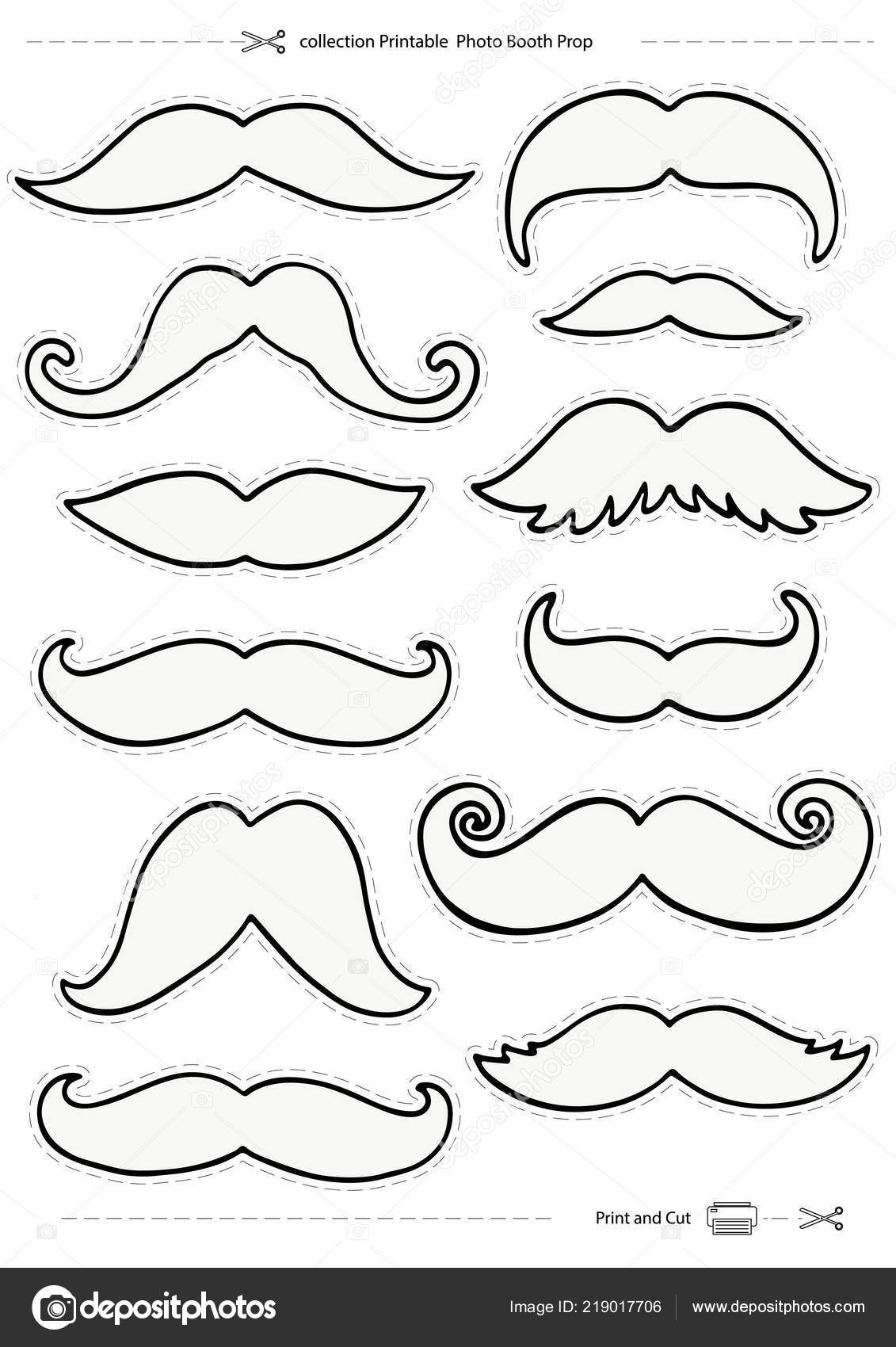Printable Mustache Template Free with regard to Free Printable Mustache Stencils